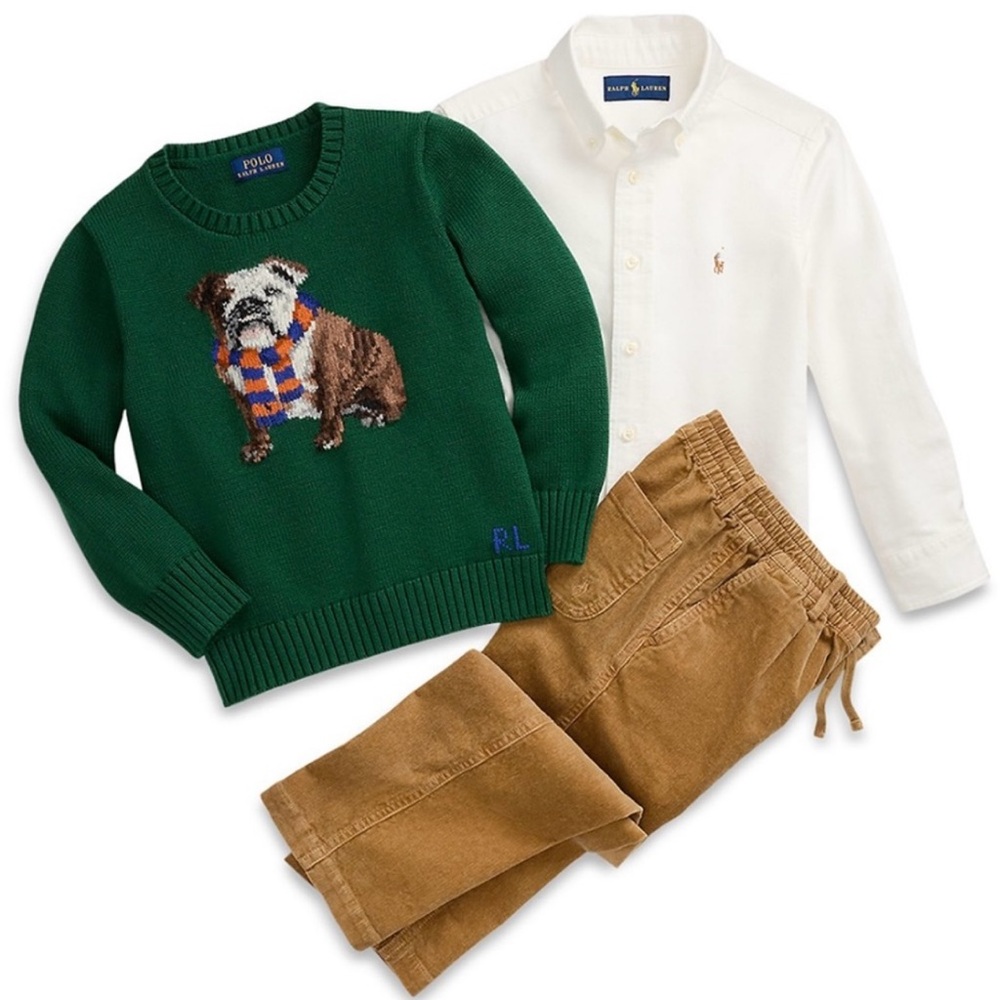 NWT Ralph Lauren Dog Intarsia Sweater SIZE 4 - Picture 3 of 7